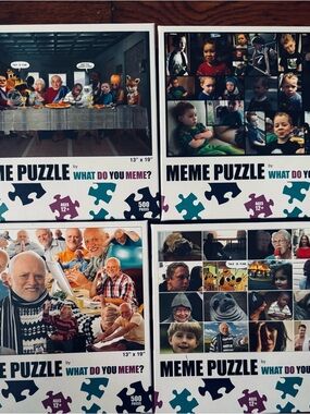Meme Puzzle - White & Teal Box
